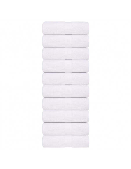 Asciugamani per Sapone 10pz Bianco 30x30cm 360 g/m² 100% Cotone