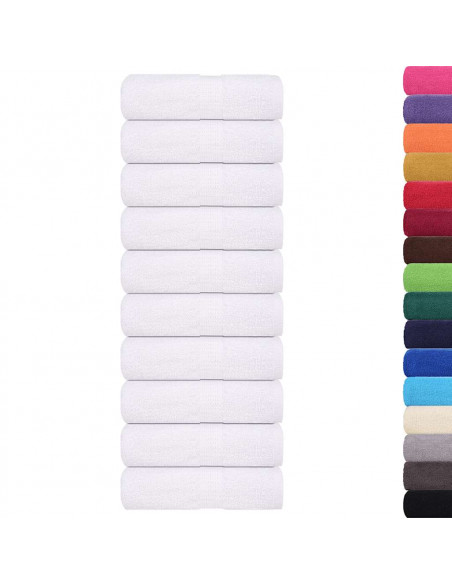 Asciugamani per Sapone 10pz Bianco 30x30cm 360 g/m² 100% Cotone