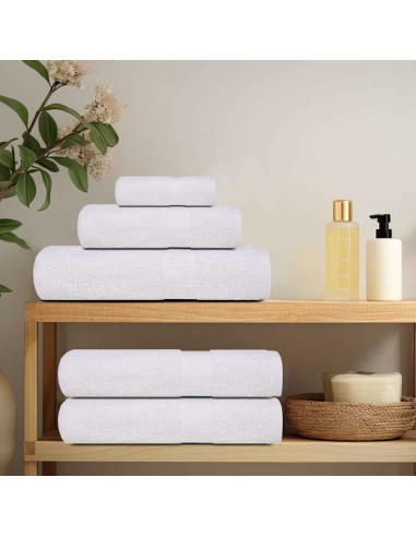 Asciugamani Ospiti 50 pz Bianco 30x50cm 360 g/m² 100% Cotone