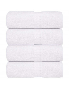 Asciugamani Ospiti 4 pz Bianco 30x50 cm 360 g/m² 100% Cotone