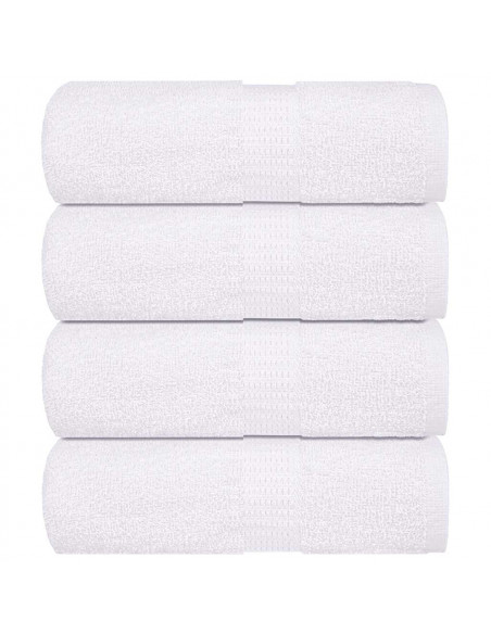 Asciugamani Ospiti 4 pz Bianco 30x50 cm 360 g/m² 100% Cotone