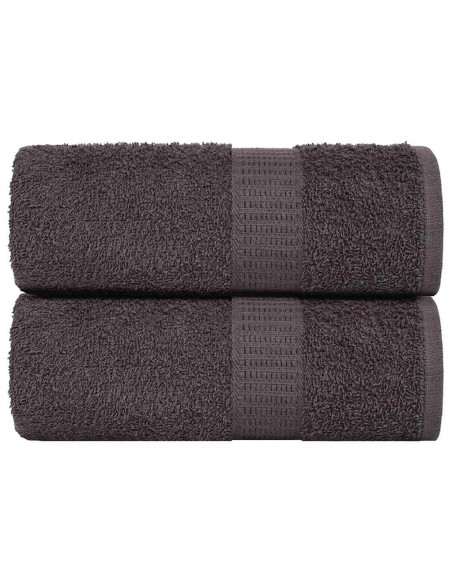 Asciugamani Ospiti 2 pz Antracite 30x50 cm 360 g/m² 100% Cotone
