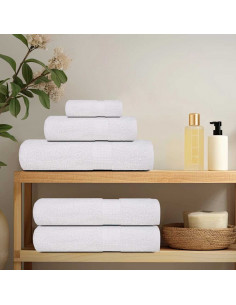 Asciugamani per ospiti FROGN 10 pz Bianco 30x50 cm 360 g/m² 2
