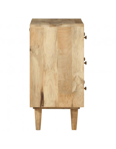 Cassettiera 70x35x70 cm in Legno Massello di Mango