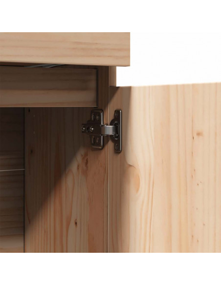 Credenza 89x34x116,5 cm in Legno Massello di Pino