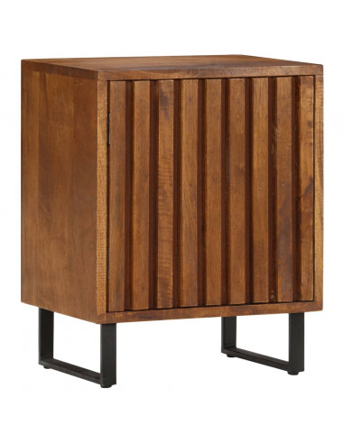 Comodino 40x30x50 cm in Legno Massello di Mango