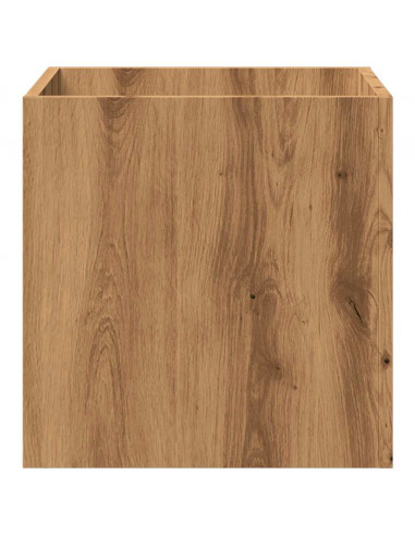 Fioriera Rovere Artigianale 40x40x40 cm in Legno Multistrato