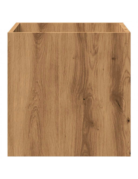 Fioriera Rovere Artigianale 40x40x40 cm in Legno Multistrato