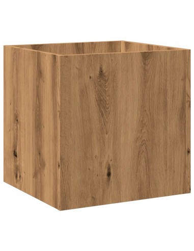 Fioriera Rovere Artigianale 40x40x40 cm in Legno Multistrato