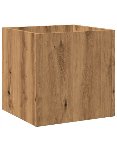 Fioriera Rovere Artigianale 40x40x40 cm in Legno Multistrato