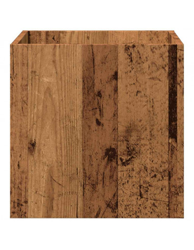Fioriera Legno Antico 40x40x40 cm in Legno Multistrato