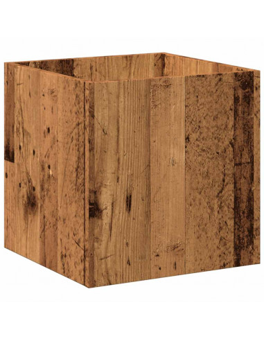 Fioriera Legno Antico 40x40x40 cm in Legno Multistrato