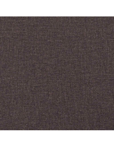 Giroletto a Molle con Materasso Marrone Scuro 90x200 cm Tessuto
