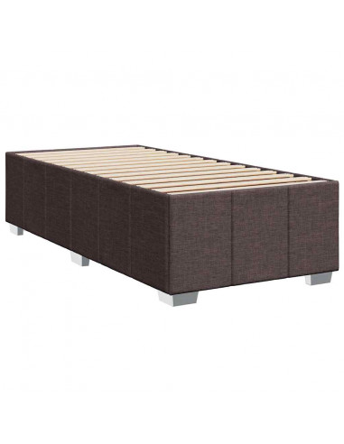 Giroletto senza Materasso Marrone Scuro 90x200 cm Tessuto