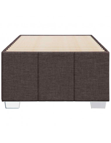 Giroletto senza Materasso Marrone Scuro 90x200 cm Tessuto