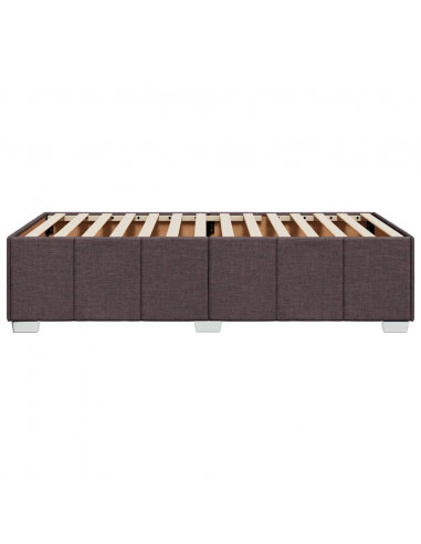 Giroletto senza Materasso Marrone Scuro 90x200 cm Tessuto