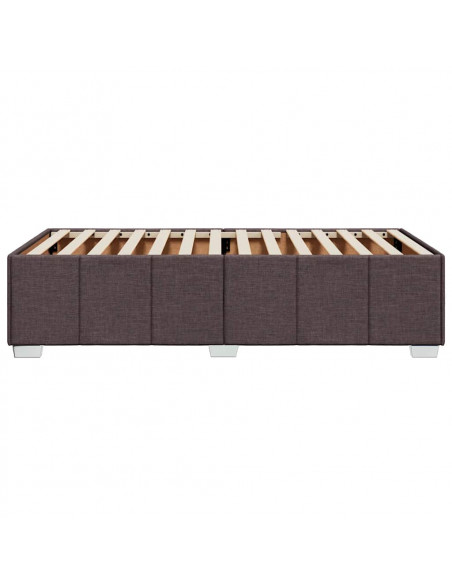 Giroletto senza Materasso Marrone Scuro 90x200 cm Tessuto