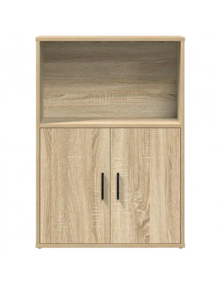 Libreria Rovere Sonoma 60x24x85 cm in Legno Multistrato