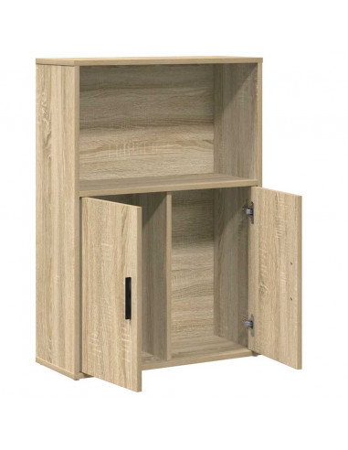 Libreria Rovere Sonoma 60x24x85 cm in Legno Multistrato