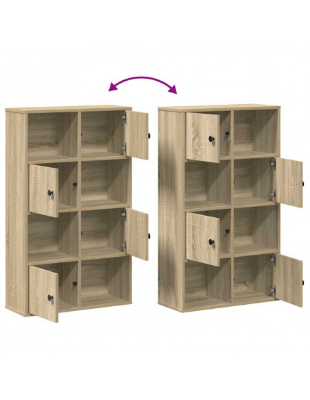 Libreria Rovere Sonoma 60x24x101,5 cm in Legno Multistrato