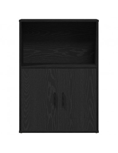 Libreria Rovere Nero 60x24x85 cm in Legno Multistrato