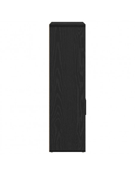 Libreria Rovere Nero 60x24x85 cm in Legno Multistrato