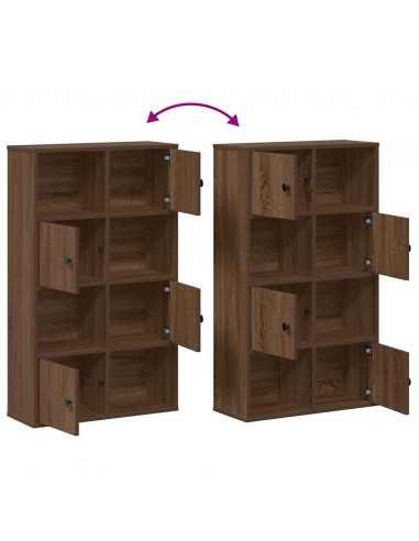 Libreria Rovere Marrone 60x24x101,5 cm in Legno Multistrato