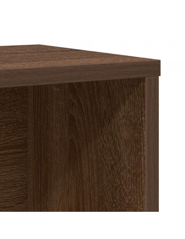 Libreria Rovere Marrone 60x24x101,5 cm in Legno Multistrato