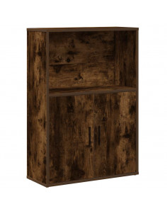 Libreria Rovere Fumo 60x24x85 cm in Truciolato