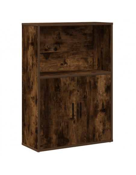 Libreria Rovere Fumo 60x24x85 cm in Truciolato