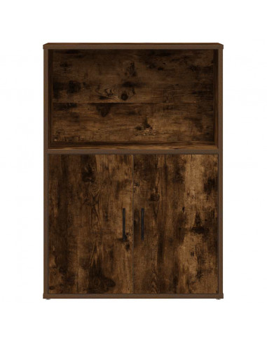 Libreria Rovere Fumo 60x24x85 cm in Truciolato