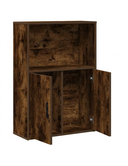 Libreria Rovere Fumo 60x24x85 cm in Truciolato