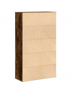 Libreria Rovere Fumo 60x24x101,5 cm in Legno Multistrato