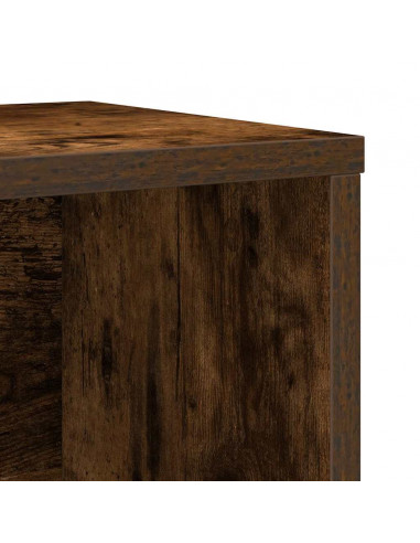 Libreria Rovere Fumo 60x24x101,5 cm in Legno Multistrato