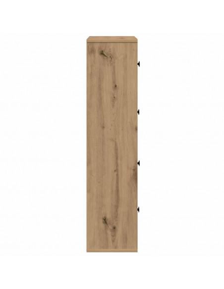 Libreria Rovere Artigianale 60x24x101,5 cm in Legno Multistrato