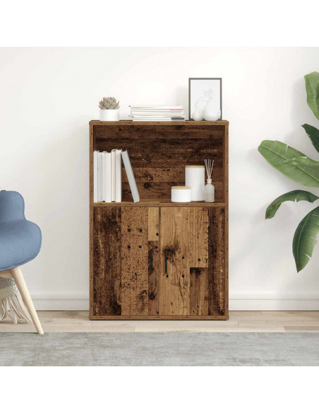 Libreria Legno Vecchio 60x24x85 cm in Truciolato