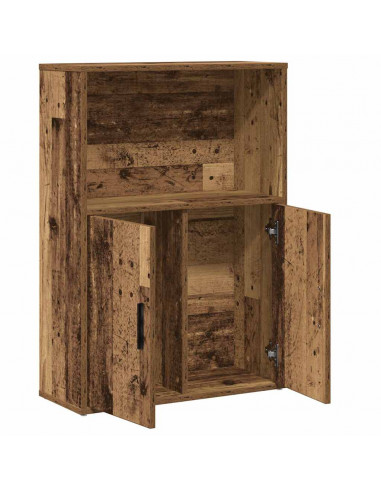 Libreria Legno Vecchio 60x24x85 cm in Truciolato