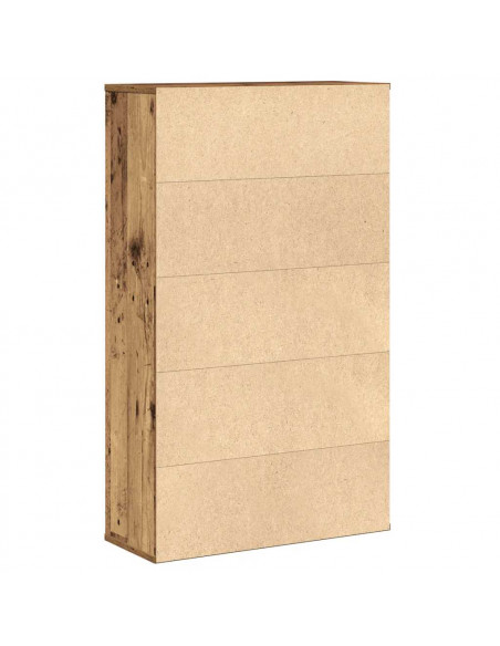 Libreria Legno Vecchio 60x24x101,5 cm in Truciolato