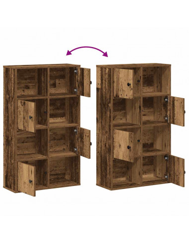 Libreria Legno Vecchio 60x24x101,5 cm in Truciolato