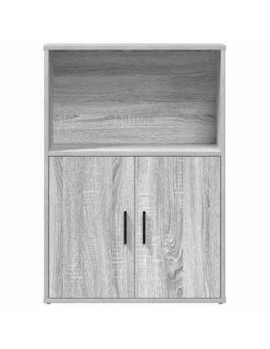 Libreria Grigio Sonoma 60x24x85 cm in Legno Multistrato