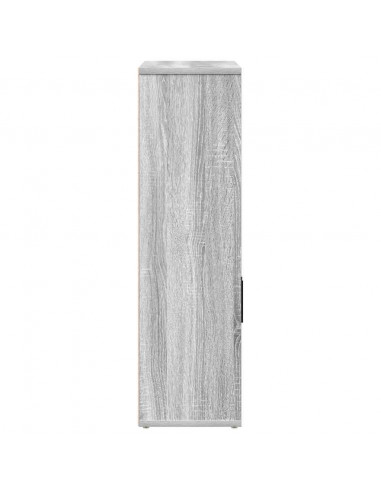 Libreria Grigio Sonoma 60x24x85 cm in Legno Multistrato