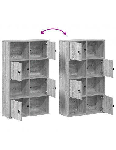 Libreria Grigio Sonoma 60x24x101,5 cm in Truciolato