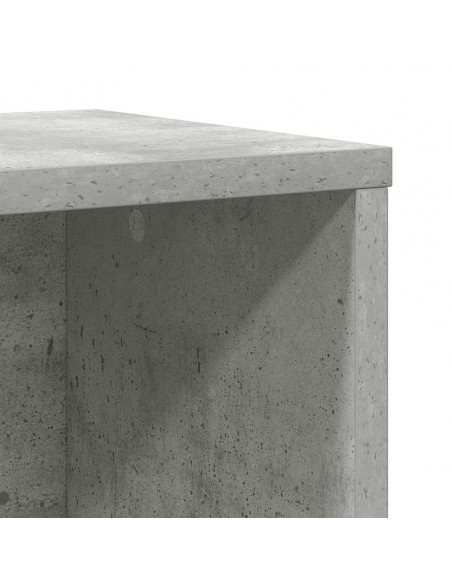 Libreria Grigio Cemento 60x24x101,5 cm in Legno Multistrato