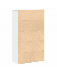 Libreria Bianca 60x24x101,5 cm in Legno Multistrato