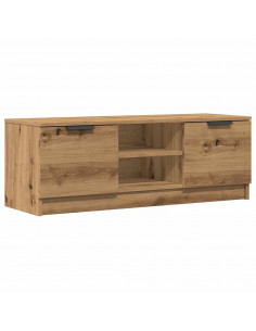 Mobile TV Marrone Artigianale 102x35x36,5 cm Legno Multistrato