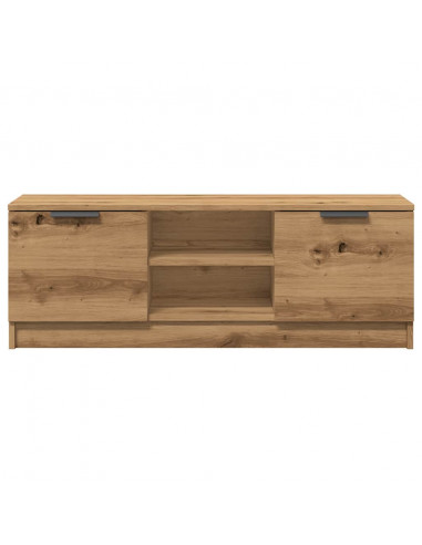 Mobile TV Marrone Artigianale 102x35x36,5 cm Legno Multistrato