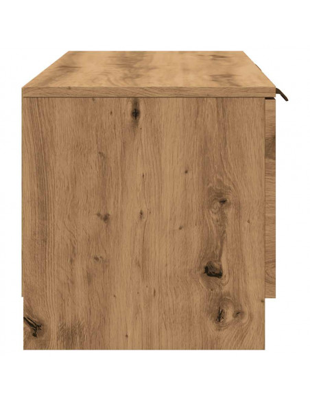 Mobile TV Marrone Artigianale 102x35x36,5 cm Legno Multistrato