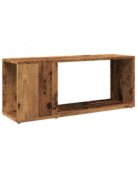 Mobile Porta TV Legno Vecchio 80x24x32 cm in Legno Multistrato