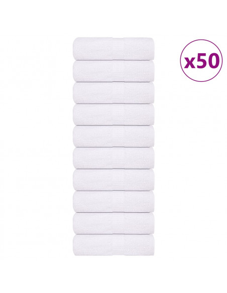 Salviette 50 pz Bianche 15x21 cm 360 g/m² 100% Cotone