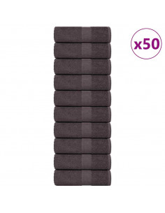 Salviette 50 pz Antracite 15x21 cm 360 g/m² 100% Cotone